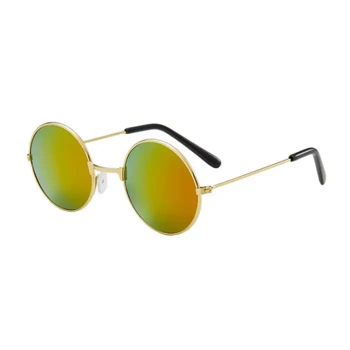 Lunettes de soleil Hippie rondes rétro pour femmes et hommes
