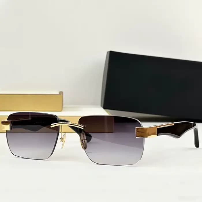 Lunettes de soleil rétro dégradées UV400 en acétate et alliage de haute qualité pour hommes et femmes