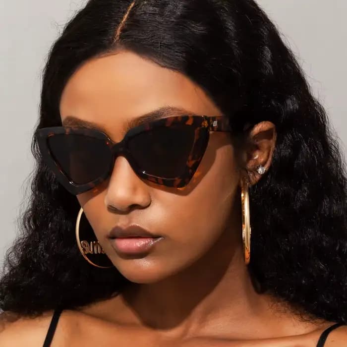 Lunettes de soleil rétro Triangle œil de chat