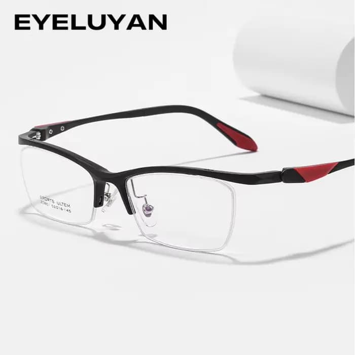 EYELUYAN Lunettes de vue de style sportif à demi-cercle de haute qualité