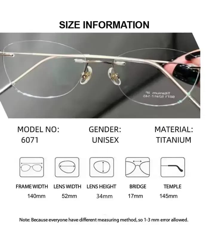 Lunettes flexibles sans monture pour femmes