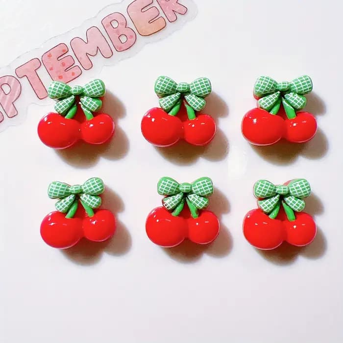 14 pièces, cerise, bricolage, autocollant décoratif pour réfrigérateur. Accessoires, décorations de cadres, décorations murales, scrapbooking