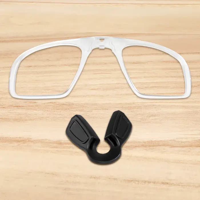 Support de lentilles à clipser + grande plaquette nasale pour lunettes de soleil Oakley Jawbreaker OO9290