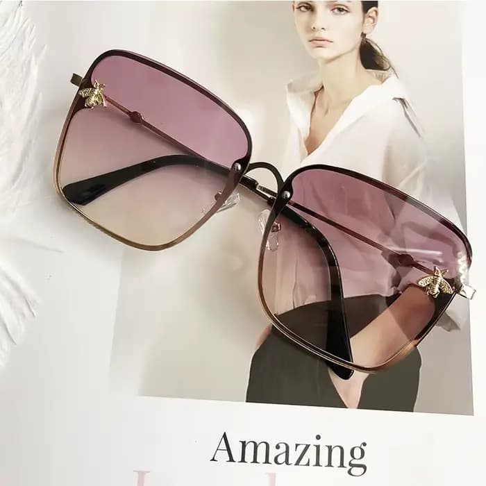 Lunettes de soleil carrées vintage pour femmes