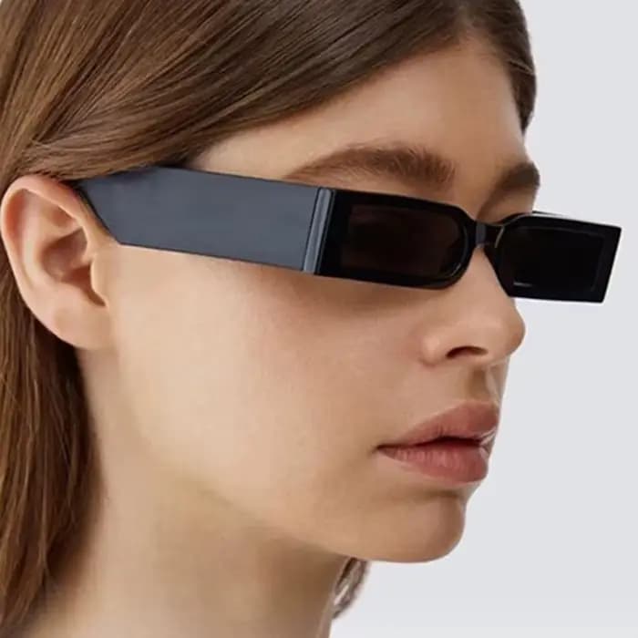 Lunettes de soleil vintage rectangulaires pour femmes