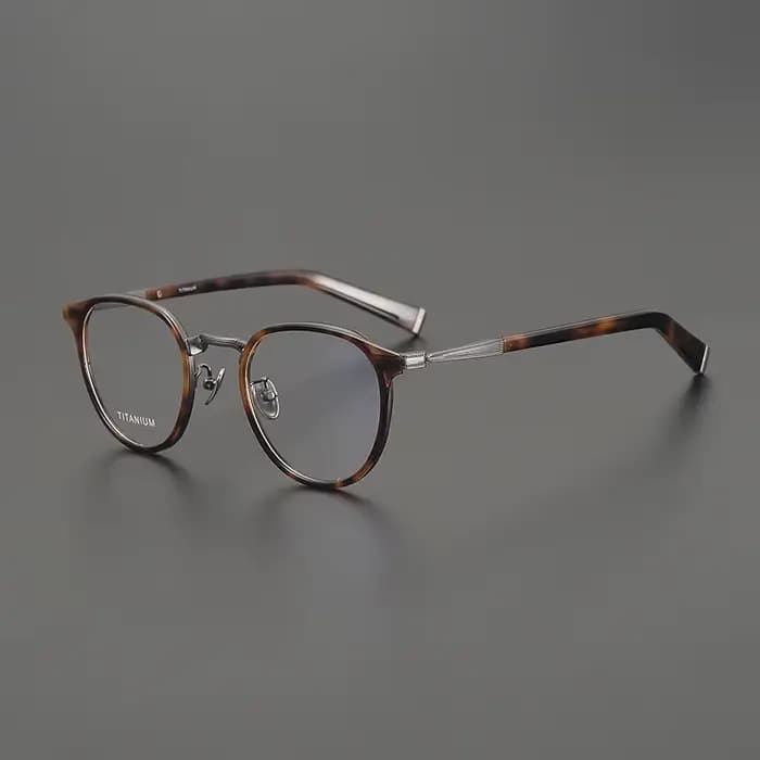 Lunettes ovales Vintage japonaises pour hommes et femmes, monture en acétate de titane, ultralégères, grand visage, mode, faites à la main, Gafas, nouveau