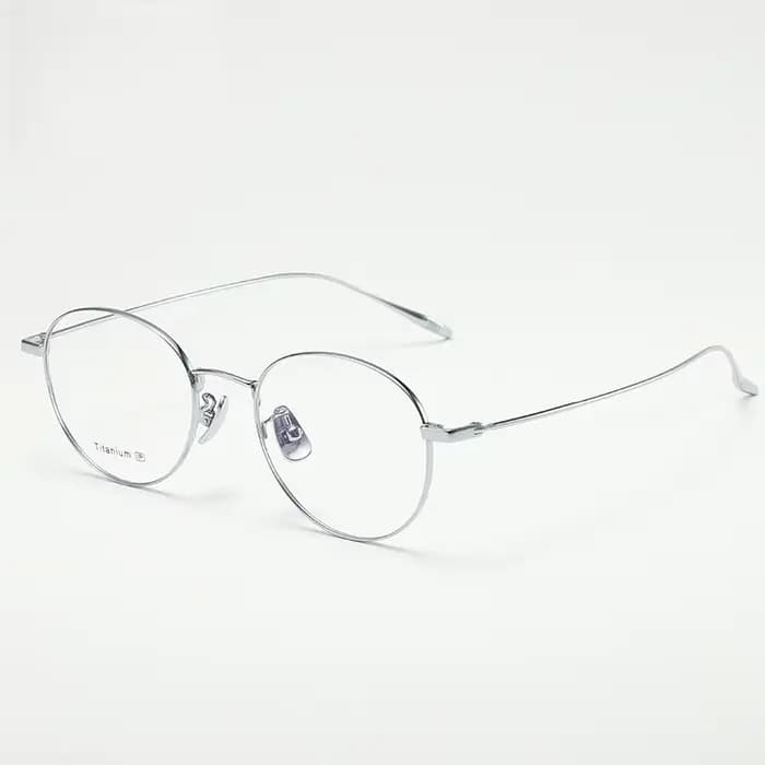 MOMOJA lunettes rondes rétro mode Ultra léger pur titane monture