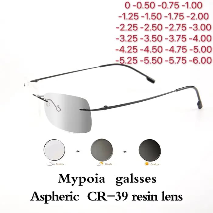Lunettes de soleil photochromiques pour myopie