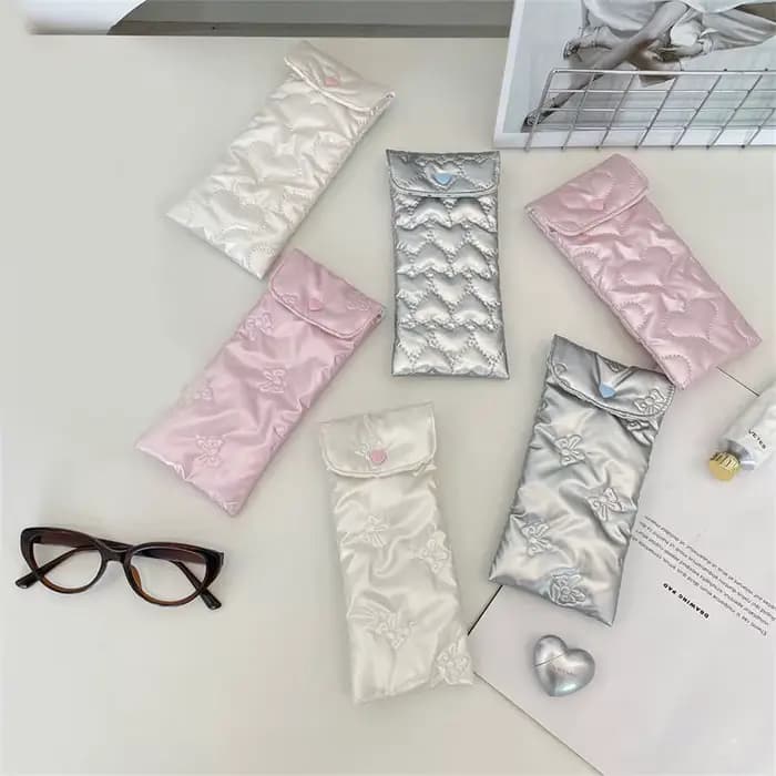 Étui à lunettes à nœud pour femmes