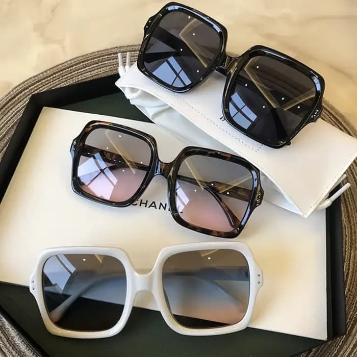 Lunettes de soleil vintage surdimensionnées pour femmes