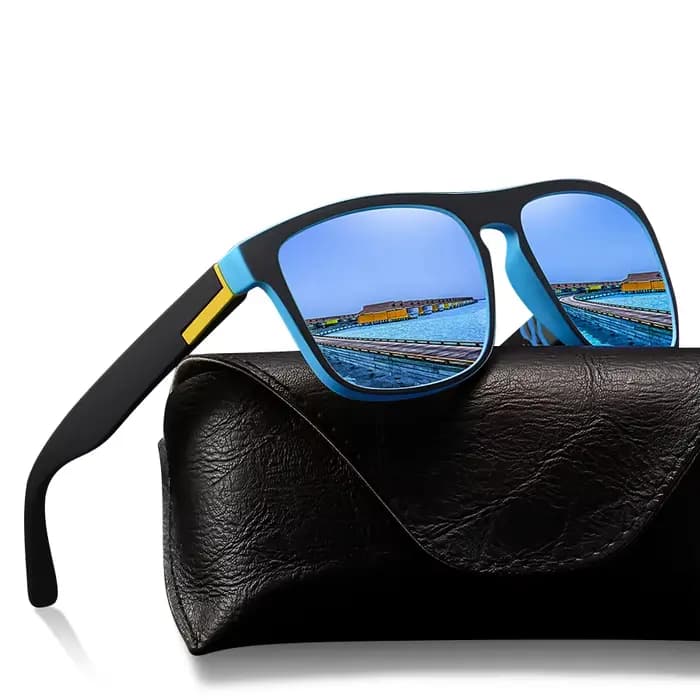 Lunettes de soleil polarisées Vintage carrées pour hommes et femmes