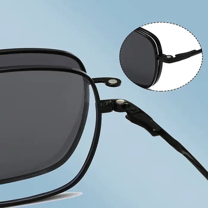 Lunettes de lecture polarisées magnétiques à clipser pour hommes et femmes
