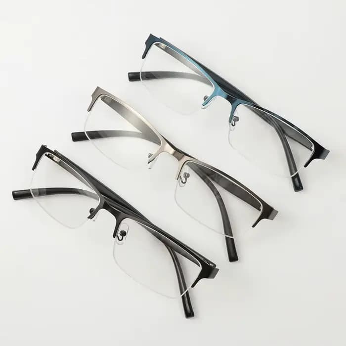 Lunettes de Myopie Vintage à Monture Carrée pour Homme, Protection des Yeux Ultra Légères, Soins de la Vision, 100 ~ 600 Dioptrie, Verre de Lecture