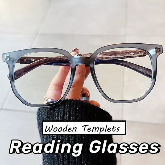 Lunettes de lecture templées en bois pour hommes et femmes