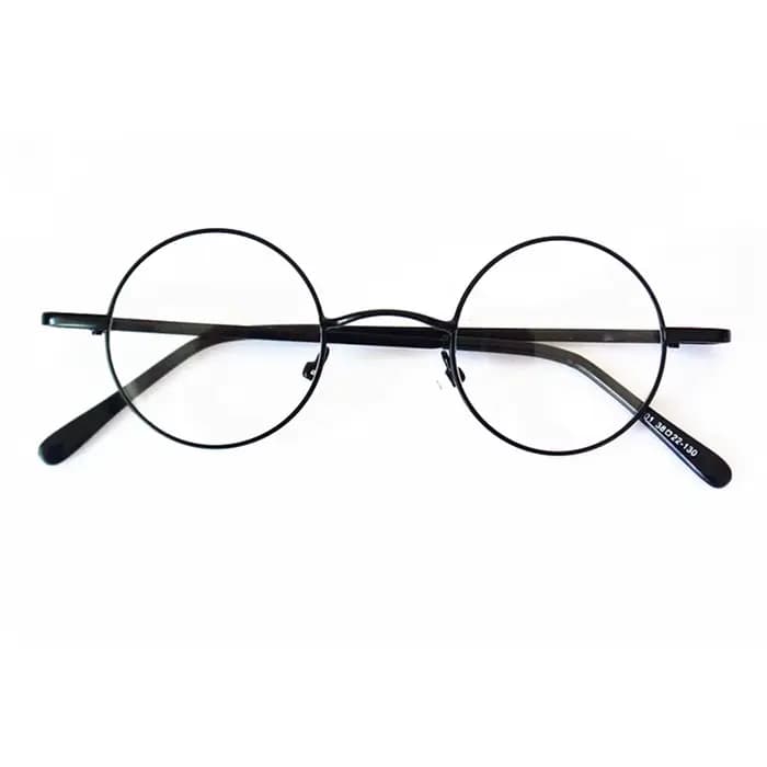 Vintage petit rond 43mm charnières à ressort John Lennon montures de lunettes en métal jante complète myopie Rx capable