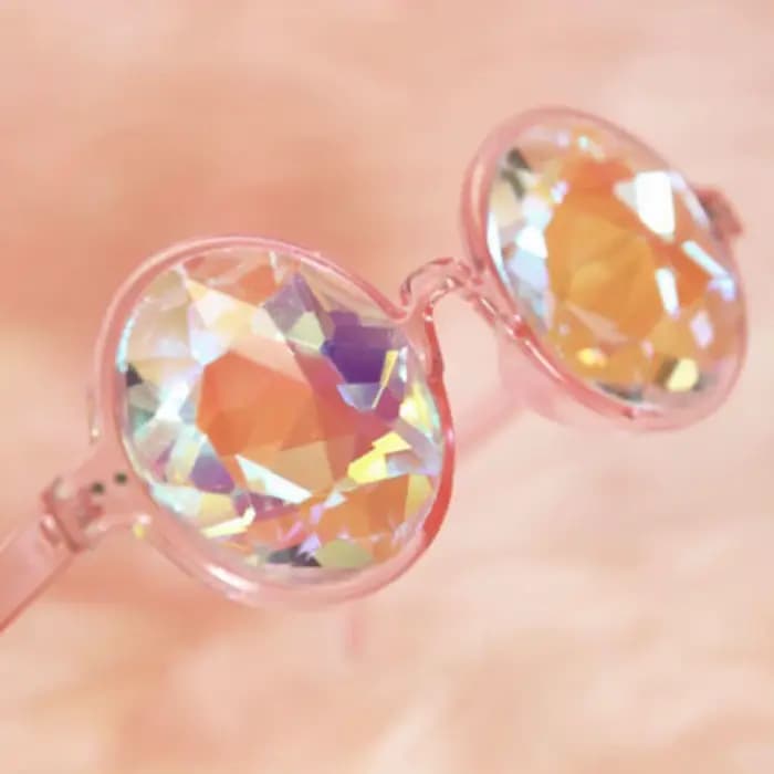 Lunettes de soleil rondes holographiques pour hommes et femmes