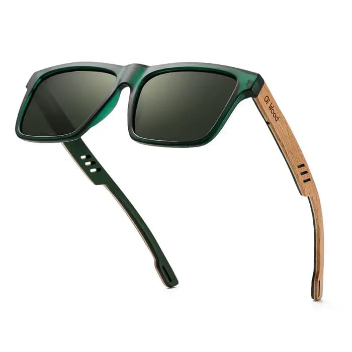 Oi bois nouvelles lunettes de soleil carrées de haute qualité pour hommes polarisées UV400 mode