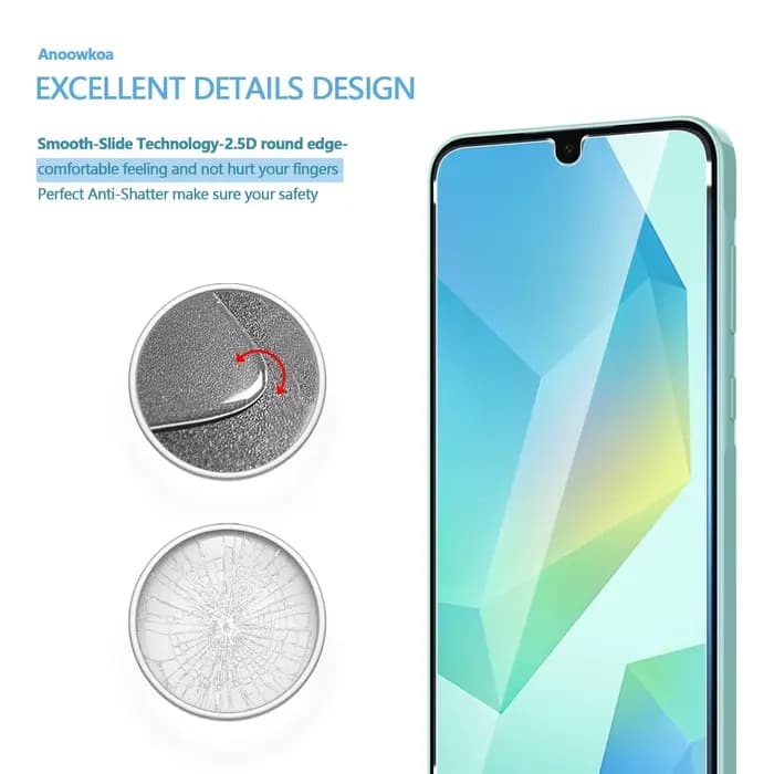 Protecteur d'écran pour Galaxy A16 4G 5G, 6.7 pouces, Samsung A +, verre trempé cristal HD 9H, étui Transparent anti-rayures amical