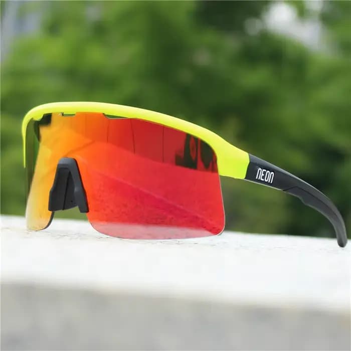 Lunettes de cyclisme néon