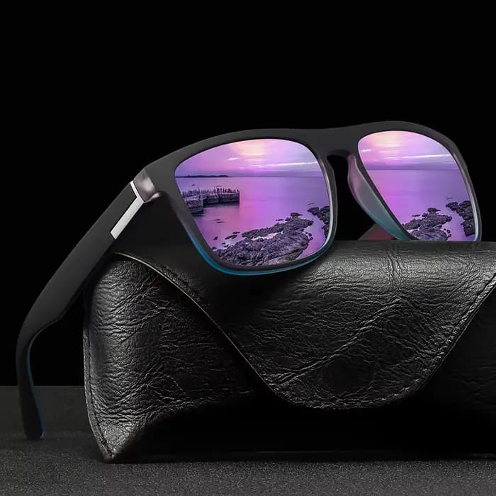Lunettes de soleil carrées tendance pour hommes et femmes