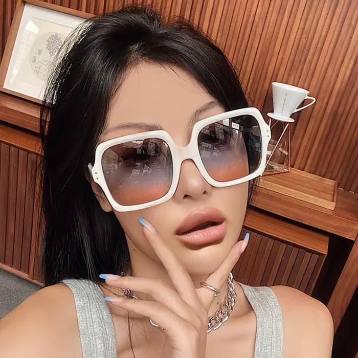 Lunettes de soleil carrées surdimensionnées pour femmes