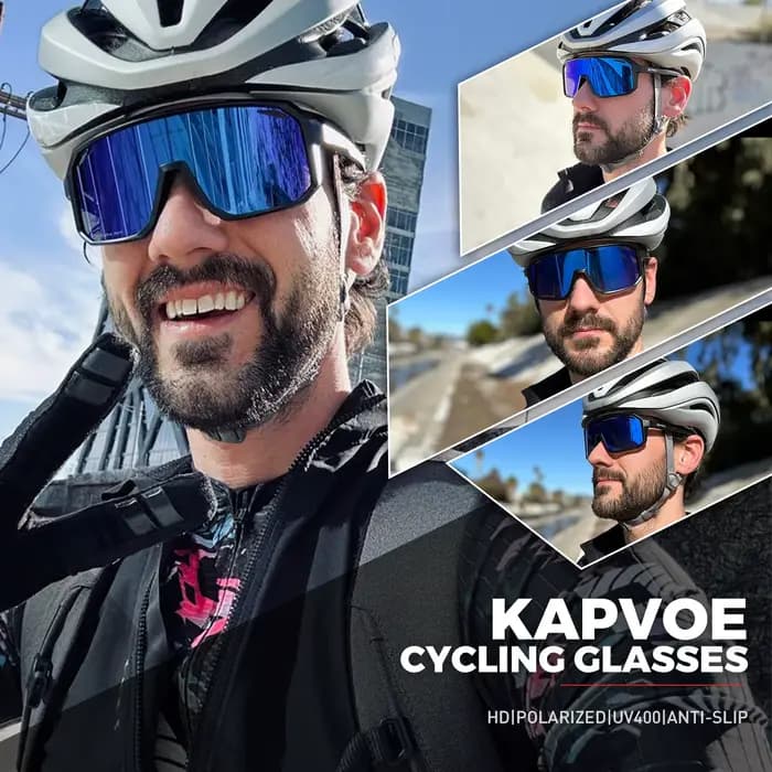 Kapvoe lunettes de cyclisme hommes