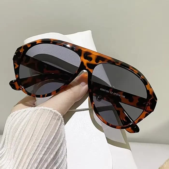 Mode pilote surdimensionné lunettes de soleil