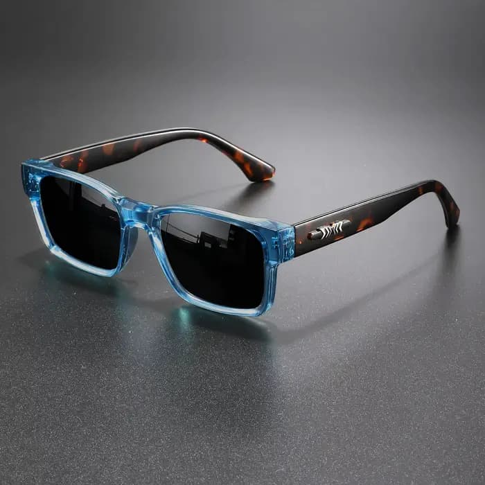 Lunettes de soleil rétro punk - Monture carrée protectrice