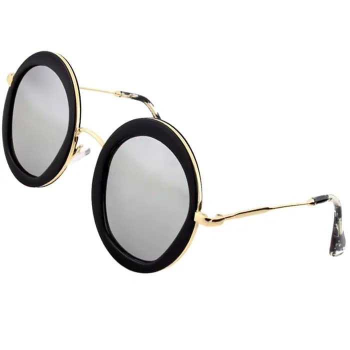 Lunettes de soleil rondes vintage pour femmes