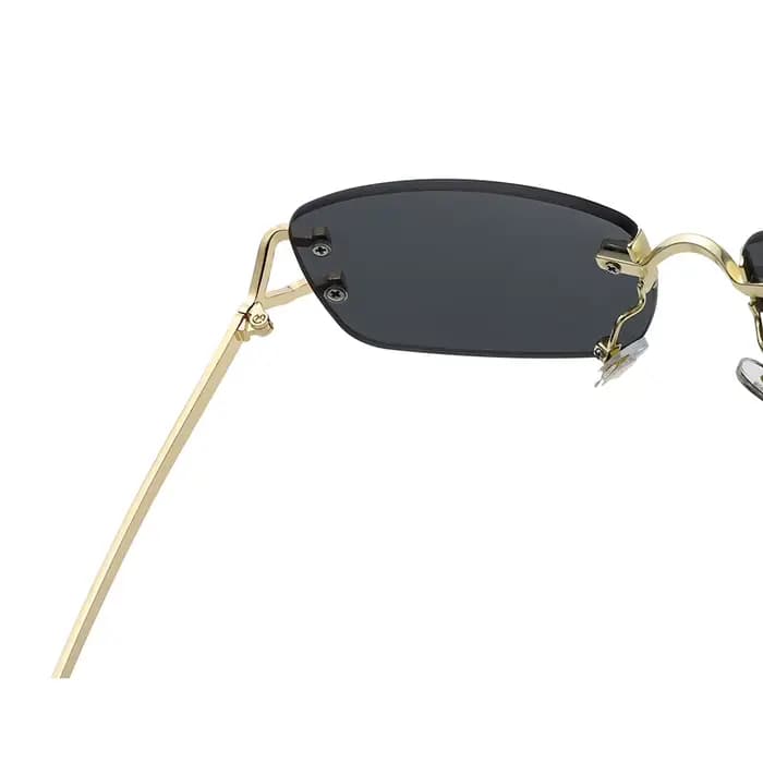 Kachawoo – lunettes de soleil carrées sans monture pour hommes