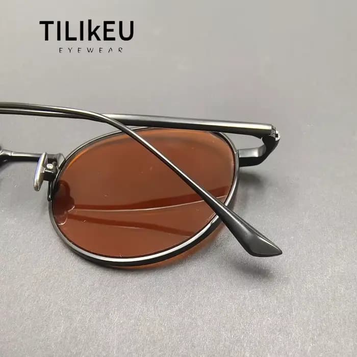Nouvelles Lunettes de Soleil Tendance en Titane Pur pour Hommes