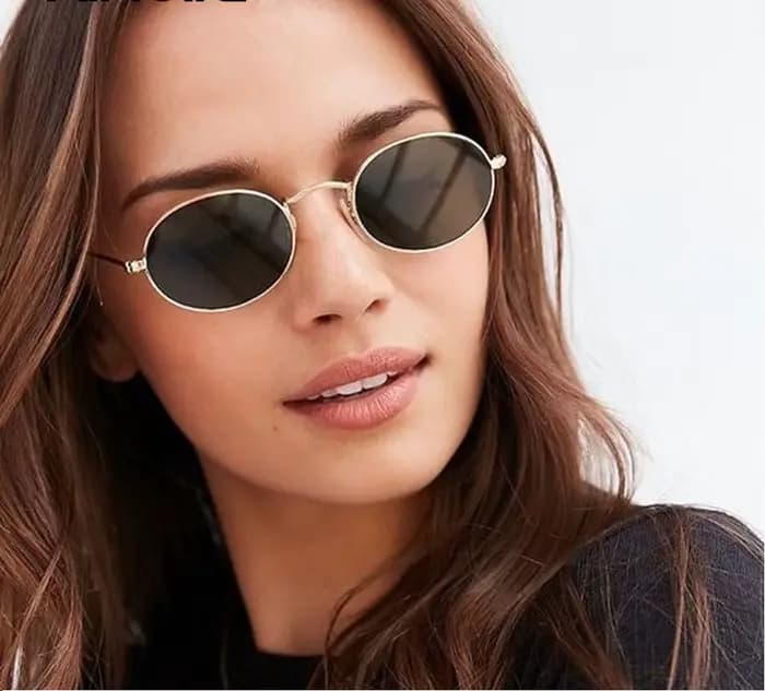 Lunettes de soleil ovales en alliage UV400 pour femmes et hommes