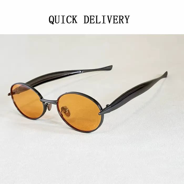 Lunettes De Soleil ovales femmes à la mode 2025 luxe Vintage