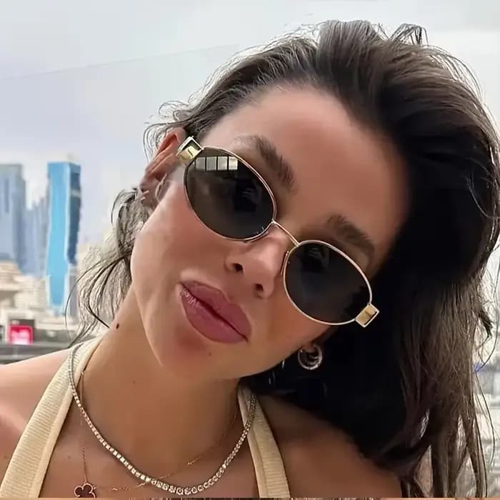 Lunettes de soleil ovales tendance pour femmes