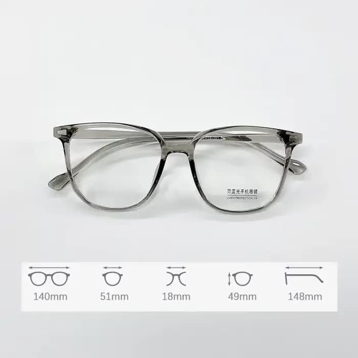 Lunettes vintage unisexes à monture carrée pour hommes et femmes