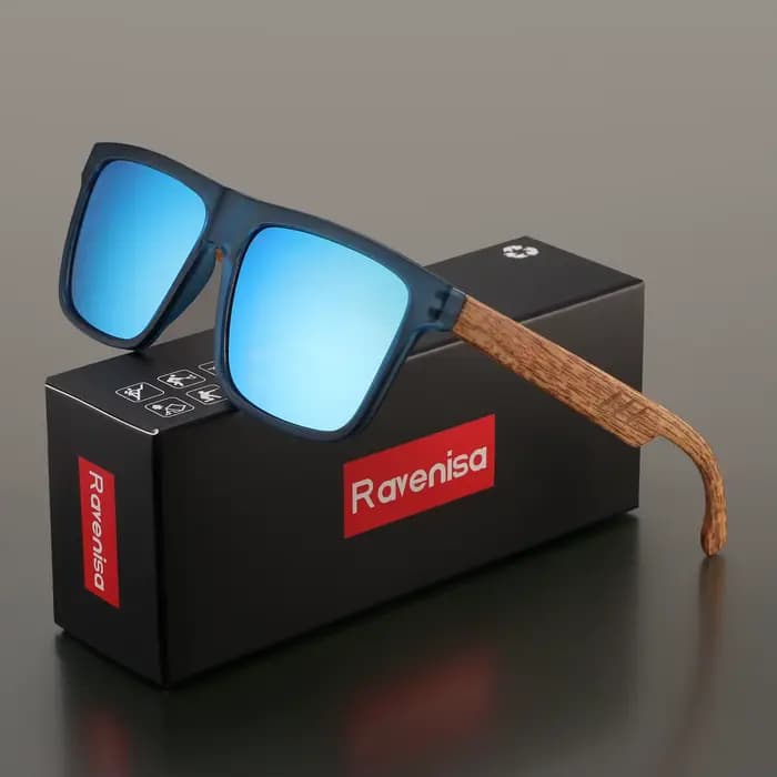 Lunettes de soleil carrées vintage Ravenisa Fashion pour hommes et femmes