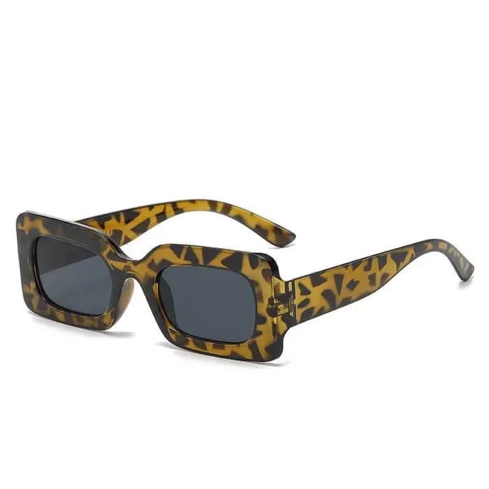 Lunettes de soleil femme 2025 mode Vintage Rectangle cadre violet rose carré