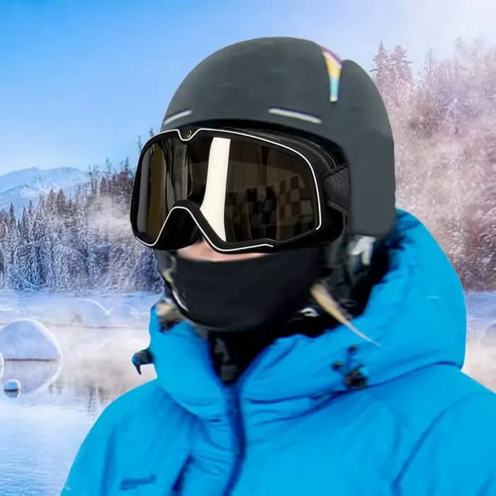 Lunettes de Soleil Rétro Anti-Poussière et Coupe-Vent pour Moto