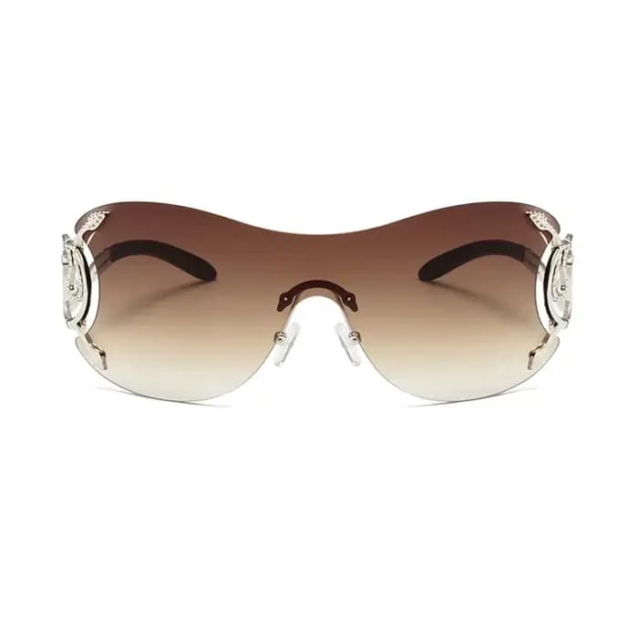 Y2k – lunettes de soleil sans bords pour femmes