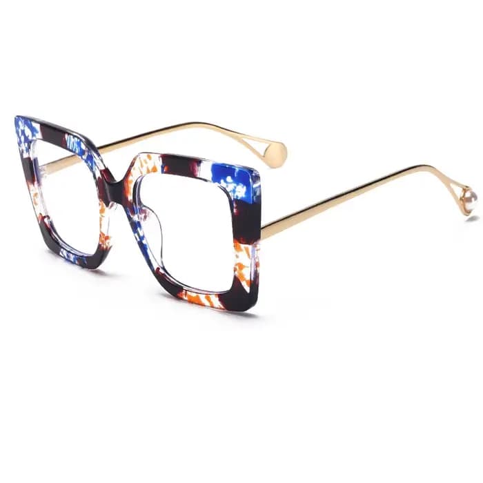 2025 nouvelle mode lunettes cadre carré Anti-lumière bleue femmes grand