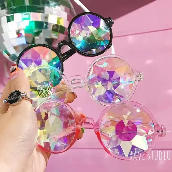 Lunettes Caleidoscope Colorées pour Femmes