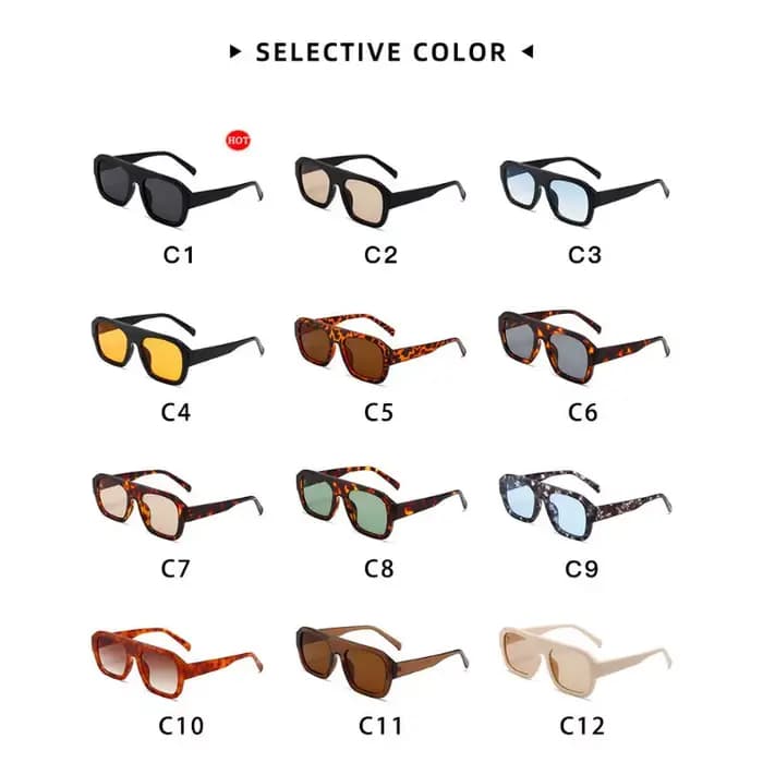 Lunettes de soleil Double Bridges pour femmes
