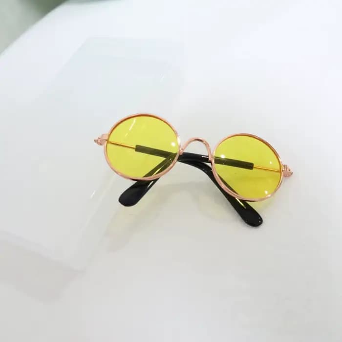 Lunettes miniatures 10CM, jouets, montures rondes interchangeables, lunettes miniatures multicolores pour poupées