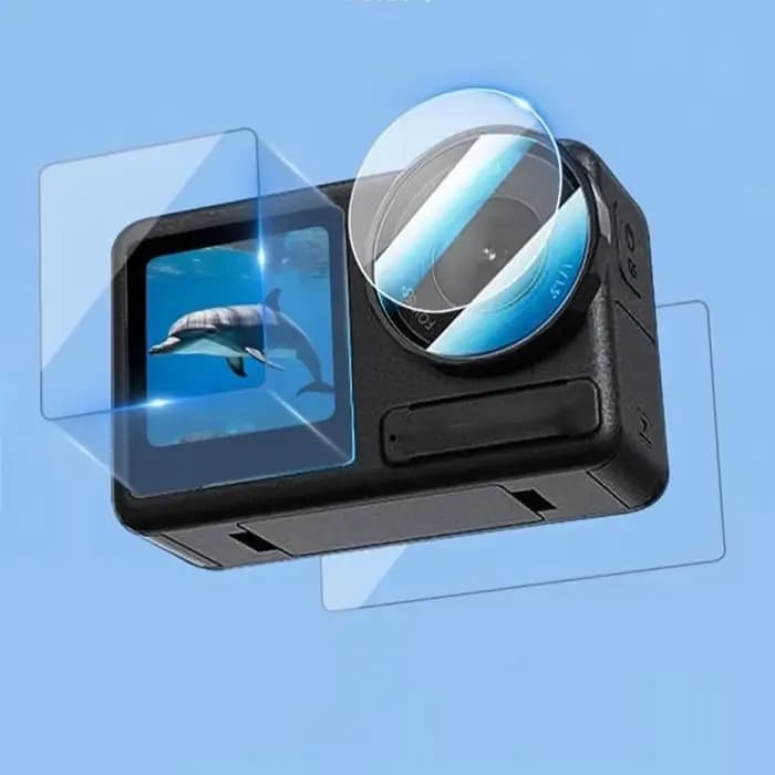 Verre de dureté 9H pour Osmo Action 6, protecteur d'écran et de lentille, verre trempé transparent Ultra-HD, film anti-rayures, accessoires