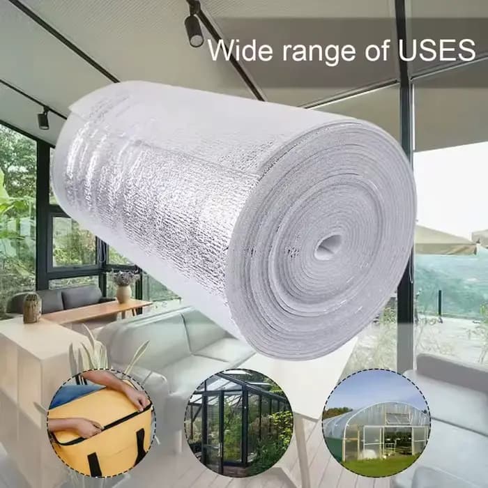 Film isolant mural 5m/10m en aluminium, film réfléchissant pour radiateur, protection solaire, pare-soleil mural épaissi et imperméable