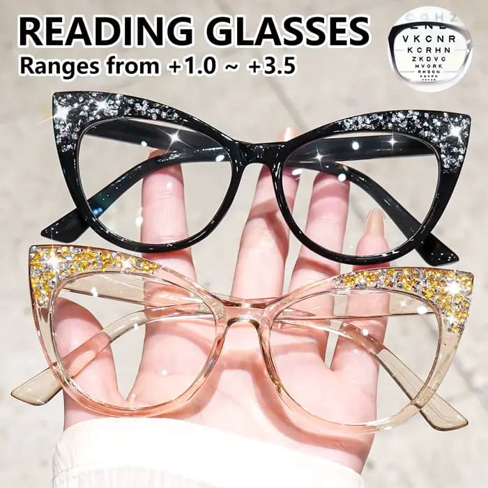Lunettes de lecture œil de chat rétro chics pour femmes et hommes