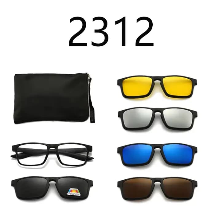 Lunettes de soleil à grand cadre pour hommes