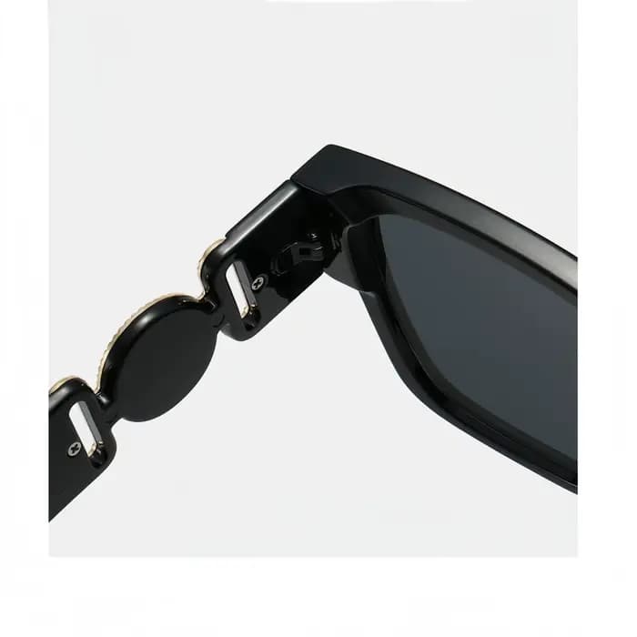 Lunettes de soleil tendance à monture carrée personnalisée avec tête de lion
