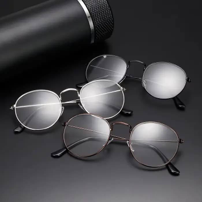 Lunettes de lecture ovales en métal