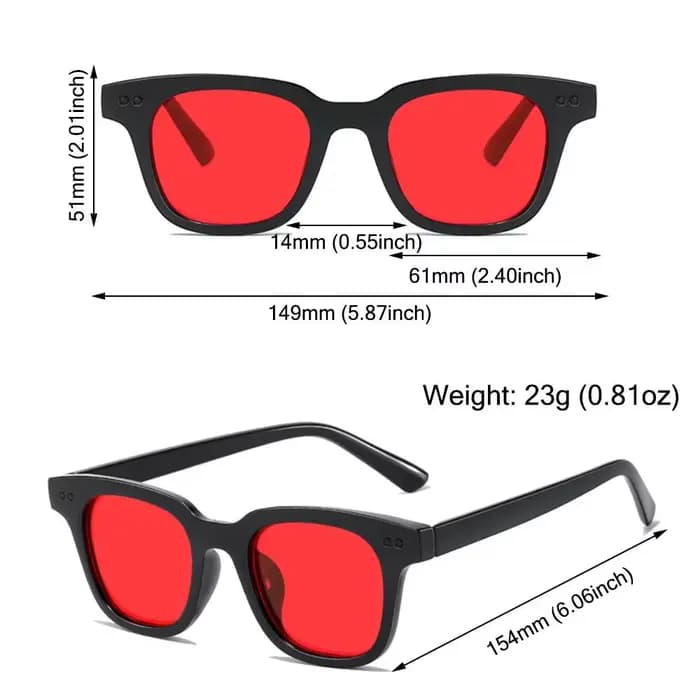Lunettes de soleil vintage Ocean Lens pour hommes et femmes